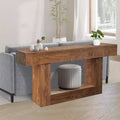 63 Inch Farmhouse Console Table for Entryway, Slim Wood Sofa Table Behind Couch with Storage, Rustic Hallway Furniture for Foyer, Entrance