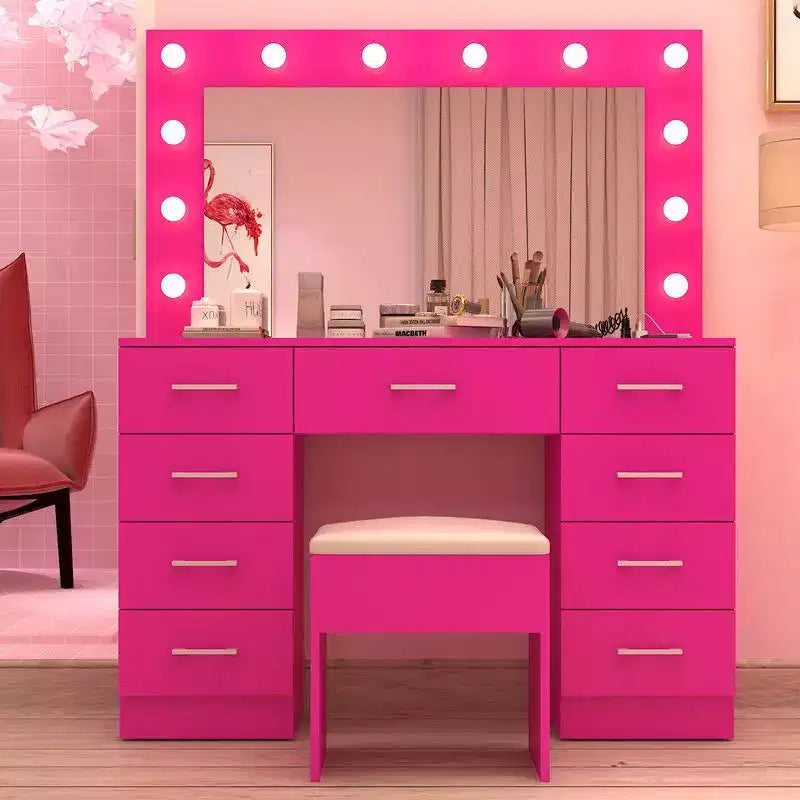 White Vanity Desk Set