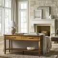 Console en chêne brun